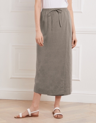 White company shop linen skirt