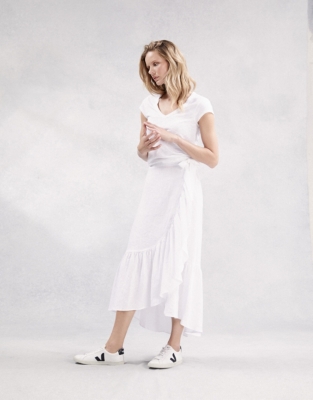 Linen Wrap Skirt New In Clothing The White Company US