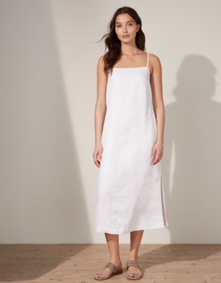 White company linen outlet dresses