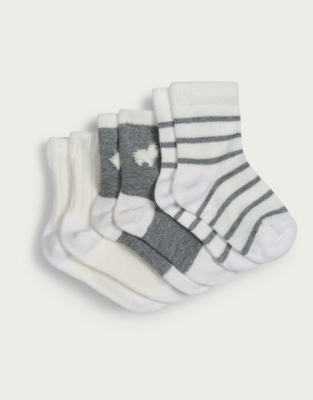 white company baby socks