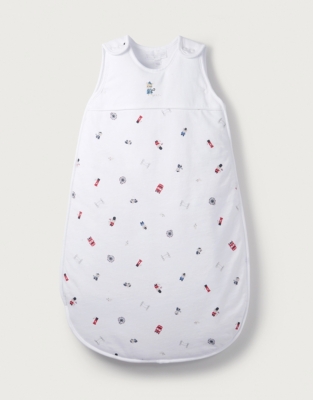 white company sleeping bag