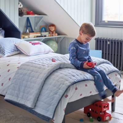 London Bus Bed Linen Set Children's Bed Linen The White Company UK