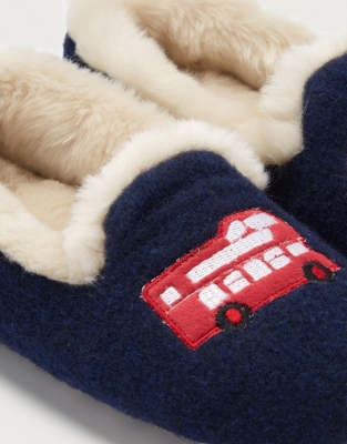 London Bus Slippers Baby & Children's Sale The White Company UK