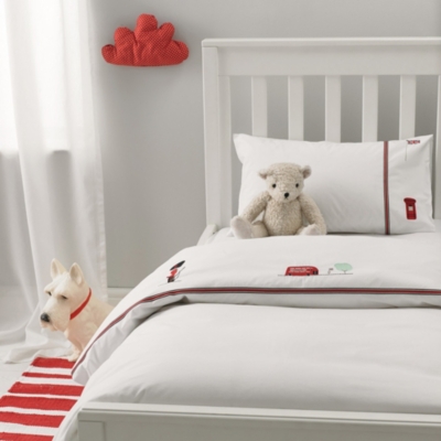 White company childrens bedding sale