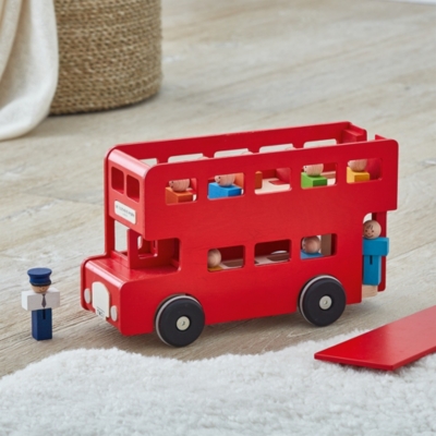 Red best sale wooden bus