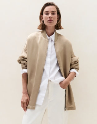 Long Bomber Jacket