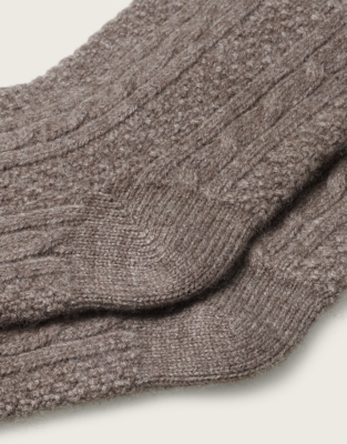 Long Cashmere Bed Socks