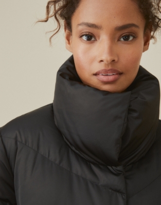 Long Down-Filled Funnel-Neck Puffa Coat | Clothing Sale | The White ...