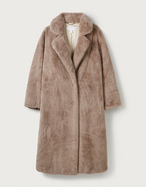 Long Faux-Fur Coat