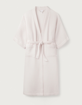 Long Lightweight Waffle Robe Robes & Dressing Gowns The White