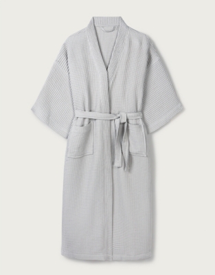 Long Lightweight Waffle Robe | Robes & Dressing Gowns | The White ...
