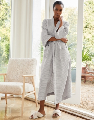 Long Lightweight Waffle Robe, Robes & Dressing Gowns