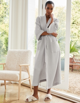 Long Lightweight Waffle Robe