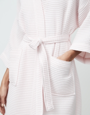 Long Lightweight Waffle Robe Nightwear The White Company UK
