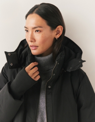 Long Matte Puffer Coat