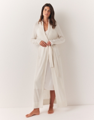 Long Shawl Collar Cashmere Robe Robes & Dressing Gowns The White Company US
