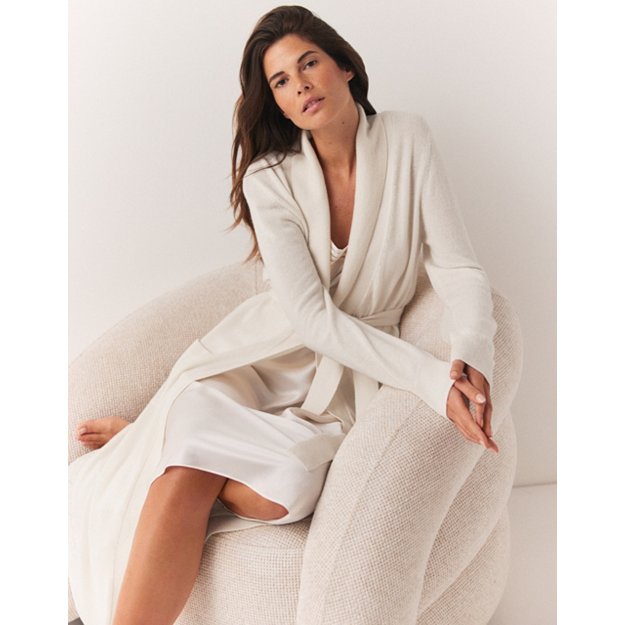 Long Shawl Collar Cashmere Robe | Robes & Dressing Gowns | The White Company