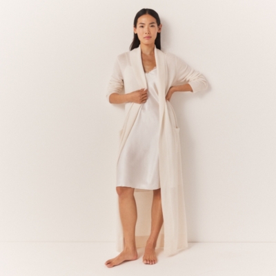 Long Shawl Collar Cashmere Robe