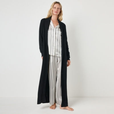 Long Shawl Collar Cashmere Robe