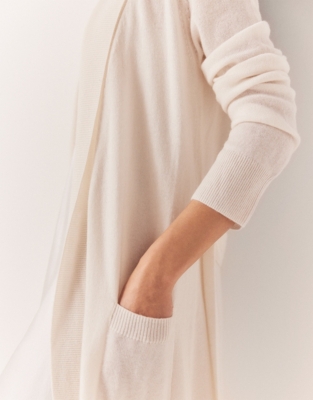 Long Shawl Collar Cashmere Robe