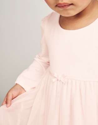 long sleeve pink tutu dress