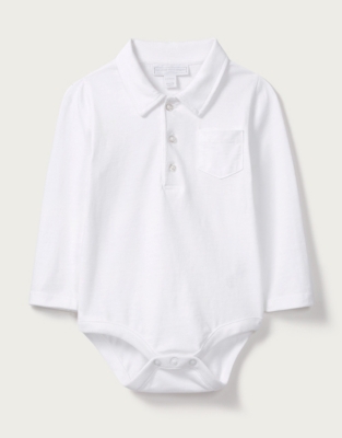 white polo bodysuit