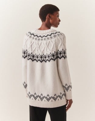 White company sale fairisle jumper