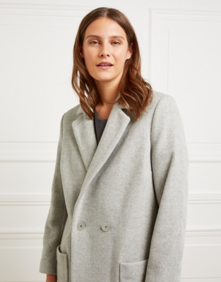 Longline Double Breasted Coat | Jackets & Coats | The White Company US