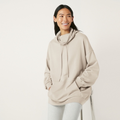 Longline Funnel Neck Sweatshirt