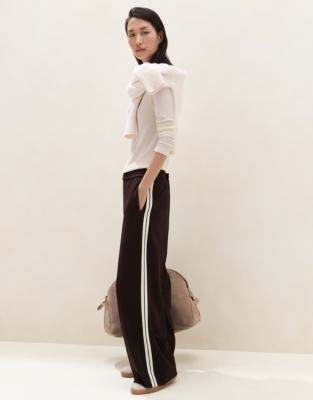 Longline Ribbed Layering Jersey Top - Scandi White