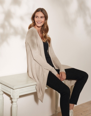 white company waterfall cardigan