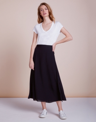 Longline Wrap Midi Skirt | Clothing Sale | The White Company UK