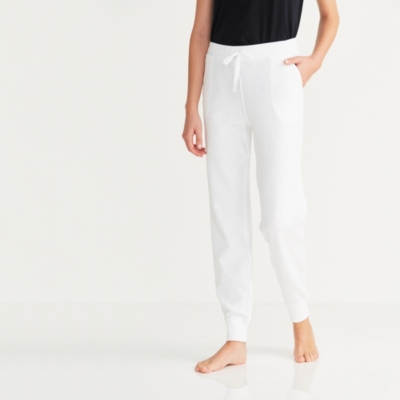 white company joggers