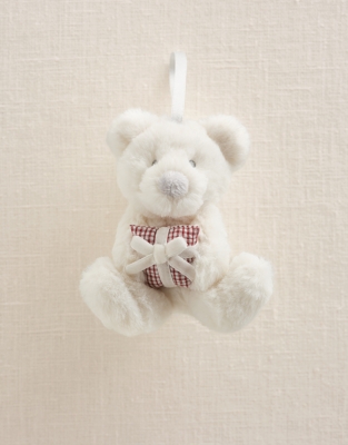 Lumi Bear Gingham Christmas Present Decoration