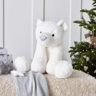 White company teddy clearance bear