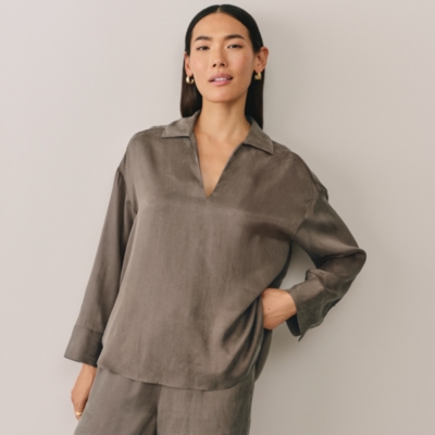 Luxe TENCEL™ Relaxed Popover Top