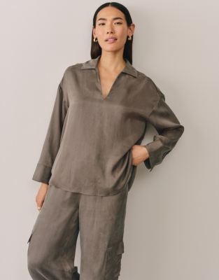 Luxe TENCEL™ Relaxed Popover Top