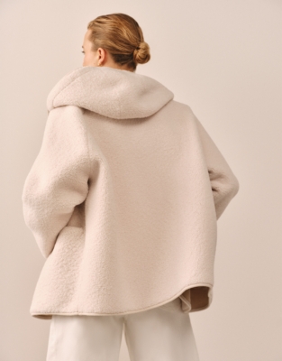 Luxury Borg Hooded Coat