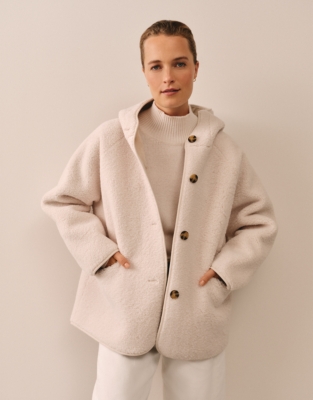 Luxury Borg Hooded Coat