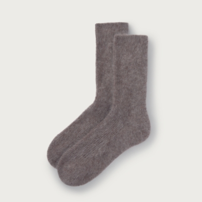 Luxury Brushed Cashmere Bed Socks