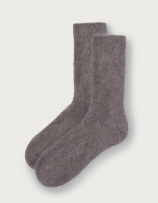 Luxury Brushed Cashmere Bed Socks