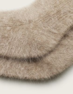 Luxury Brushed-Cashmere Bed Socks