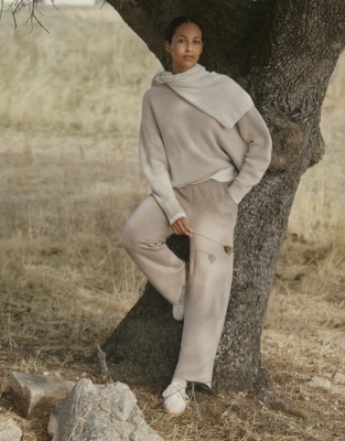 Luxury Cashmere Boxy Jumper - Pale Fawn