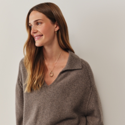 Luxury Cashmere Collared Jumper