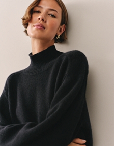Luxury Cashmere Funnel Neck Jumper