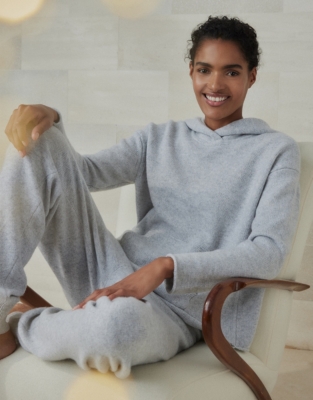 The white company cashmere hoodie hot sale