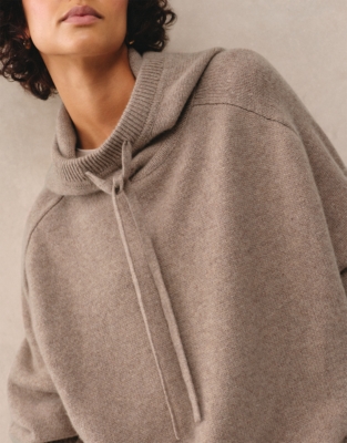 Luxury Cashmere Hoodie - Hot Chocolate