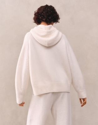 Luxury Cashmere Hoodie - Scandi White