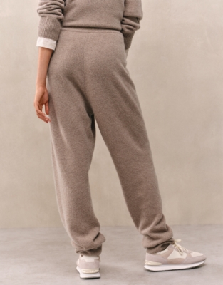 Luxury Cashmere Oversized Joggers - Hot Chocolate