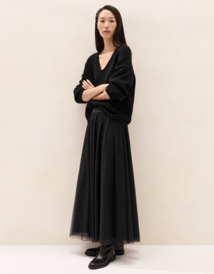 Luxury Cashmere Sculptural Sleeve Jumper
